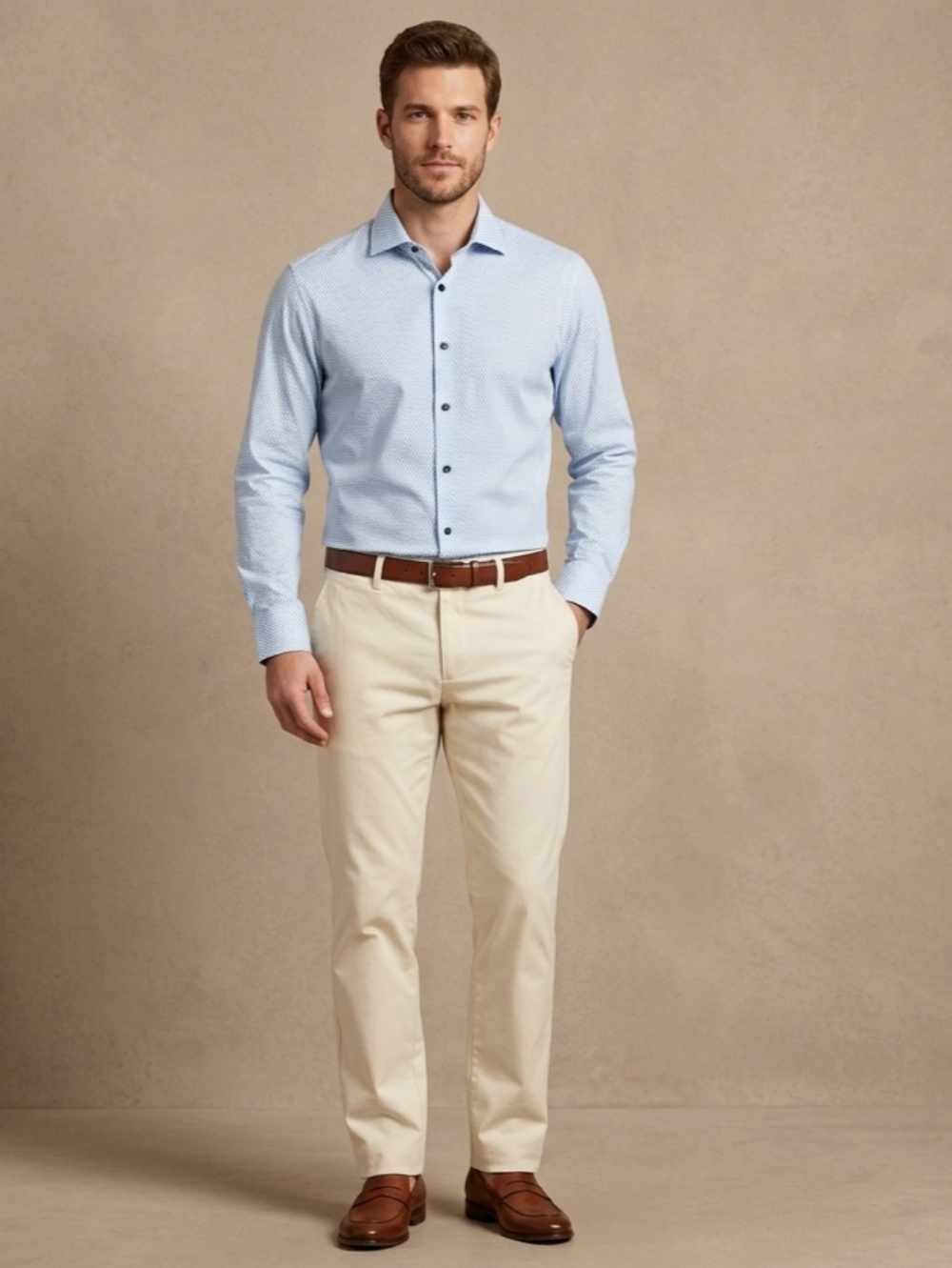 $65  Alfani Mens Nick Geo-Print Dress Shirt